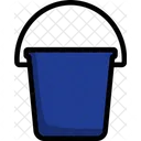 Bucket Container White Icon