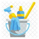 Bucket Cleaning Wash Icon