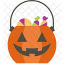 Bucket Basket Halloween Icon