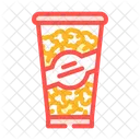 Bucket Popcorn Food Icon