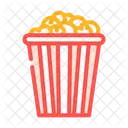 Bucket Popcorn Food Icône