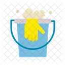 Bucket And Gloves  Icon