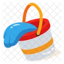 Bucket Pail Spilling Icon