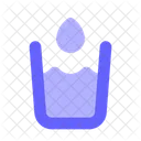 Bucket Water Glass Icon