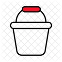 Bucket Foam Cleaning Icon