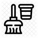 Bucket Mop Floor Cleaning Icon