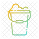 Bucket Foam Bucket Bathroom Icon