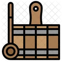 Spa Sauna Bucket Icon