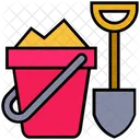 Summer Bucket Sand Icon