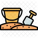 Bucket Toy Sand Icon