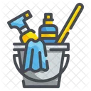Bucket Cleaning Wash Icon