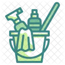 Bucket Cleaning Wash Icon