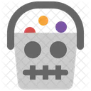 Bucket Trick Or Treat Halloween Icon