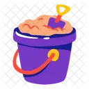 Bucket Sand Shovel Icon
