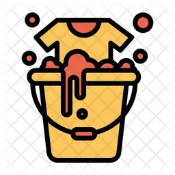 Bucket Laundry  Icon