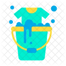 Bucket Laundry  Icon