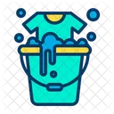 Bucket Laundry  Icon