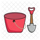 Bucket with scope  Icon
