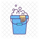 Bucket with soapy water  Icon