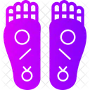 Buddha S Footprint Spiritual Impression Iconic Symbol Icône