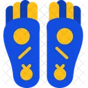 Buddha S Footprint Spiritual Impression Iconic Symbol Icône
