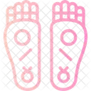 Buddha S Footprint Spiritual Impression Iconic Symbol Icône