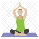 Buddha Style Yoga Icon