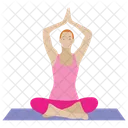 Buddha Style Yoga Aerobics Stretch Muscle Icon