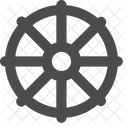 Wheel Religion Dharma Icon