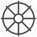 Wheel Religion Dharma Icon