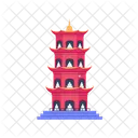 사찰 쩐꾸옥 탑 사당 아이콘
