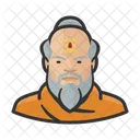 Buddhist Monch Bart Symbol