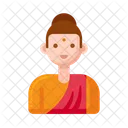 Buddhistische Frau  Symbol