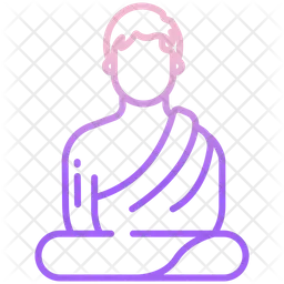 Buddhistischer Mönch  Symbol