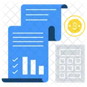 Budget Accounting Calculation Financial Calculation Icon