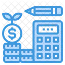 Budget Calculator Coins Icon