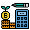 Budget Calculator Coins Icon