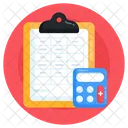 Business Calculations Budget Budget Document Icon