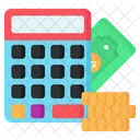 Budget Accounting Arithmetic Calculation Icon