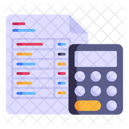 Accounting Report Icon - Download in Flat Style