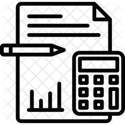 예산 회계  아이콘