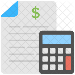 Budget Calculation Icon - Download in Flat Style