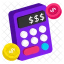 Budget Calculation Accounting Calculator Icon