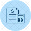 Budgeting Color Circle Icon Icon