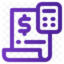 Budget Document Calculator Icon