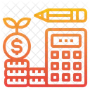 Budget Calculator Coins Icon