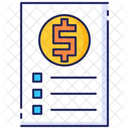 Budget list  Icon