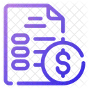 Budget list  Icon