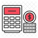 Budget money and calculator  Icon