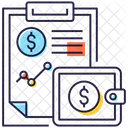 Budget Report Income Report Financial Statement Icon